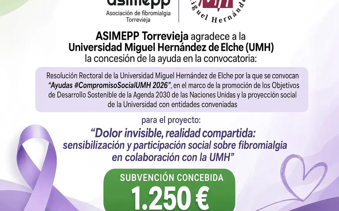 🌿 ASIMEPP y la Universidad Miguel Hernández: Un compromiso conjunto con la sensibilización sobre la fibromialgia