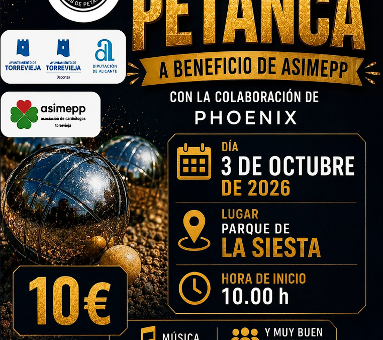 🏆 Campeonato de Petanca a Beneficio de ASIMEPP: Una Jornada Solidaria en Torrevieja