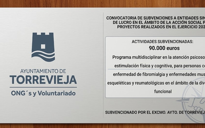 Subvención del Ayuntamiento de Torrevieja para Apoyo a Personas con Diversidad Funcional
